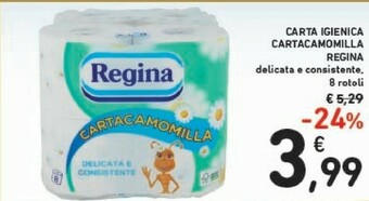 Conad Regina Carta Igienica Cartacamomilla offerta