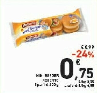 Conad Roberto - Mini Burger 200 G(ml) offerta