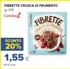 FIBRETTE CRUSCA DI FRUMENTO gr 375 Consilia