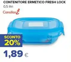 CONTENITORE ERMETICO FRESH LOCK 0,5 litri Consilia