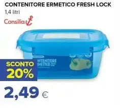 CONTENITORE ERMETICO FRESH LOCK 1,4 litri Consilia