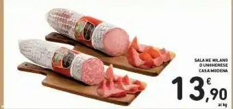 Conad Casa Modena Salame Milano offerta