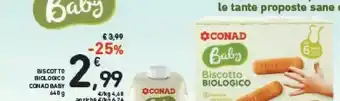 Conad Conad - Biscotto Biologico Baby 640 G offerta