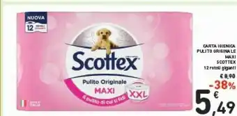 Conad Scottex Carta Igienica Pulito Originale offerta