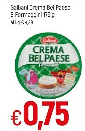Famila Galbani Crema Bel Paese Formaggini 175 G(ml) offerta