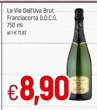 Famila Le vie dell'uva Brut Franciacorta Docg 750 Ml offerta