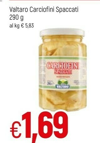 Famila Valtaro Carciofini Spaccati In Olio Vegetale offerta