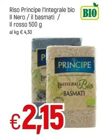 Famila Riso Principe - L'Integrale Bio Il Nero Riso 500 G(ml) offerta