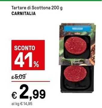 Iper La Grande Carnitalia Tartare Di Scottona offerta