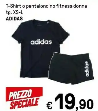 Iper La Grande Adidas T-shirt O Pantaloncino Fitness Donna Tg Xs-l offerta