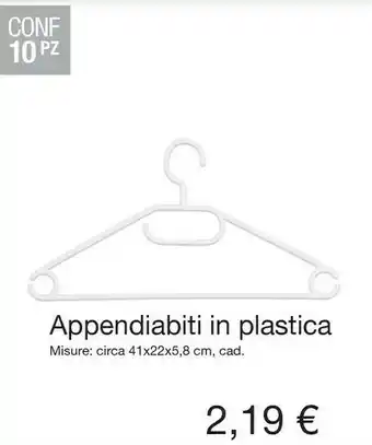 KiK Appendiabiti In Plastica offerta