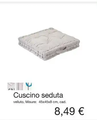 KiK Cuscino Seduta Velluto offerta