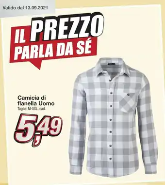 KiK Camicia Di Flanella Uomo offerta