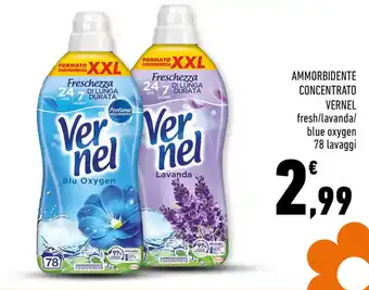Conad AMMORBIDENTE CONCENTRATO VERNEL fresh/lavanda/ blue oxygen 78 lavaggi offerta
