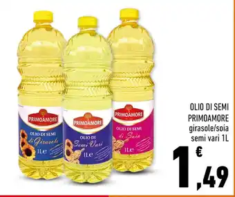 Conad OLIO DI SEMI PRIMOAMORE girasole/soia semi vari 1L offerta