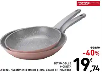 Spazio Conad SET PADELLE MONETA offerta