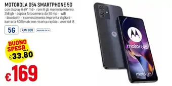 Galassia MOTOROLA G54 SMARTPHONE 5G offerta