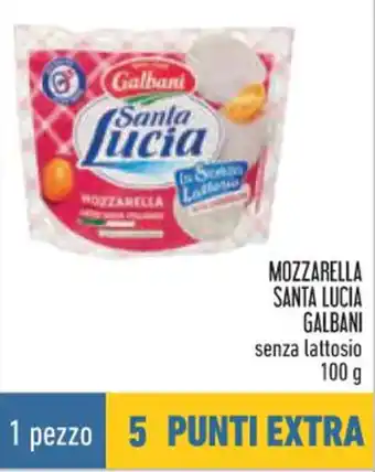 Conad City MOZZARELLA SANTA LUCIA GALBANI senza lattosio 100 g offerta