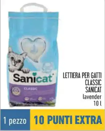 Conad City LETTIERA PER GATTI CLASSIC SANICAT lavender 10 l offerta