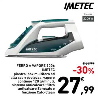 Spazio Conad FERRO A VAPORE 9006 IMETEC offerta