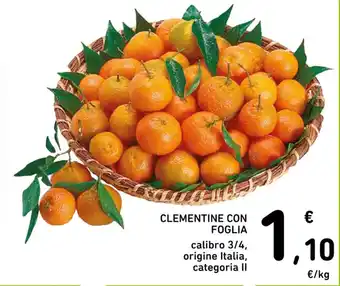 Spazio Conad CLEMENTINE CON FOGLIA offerta