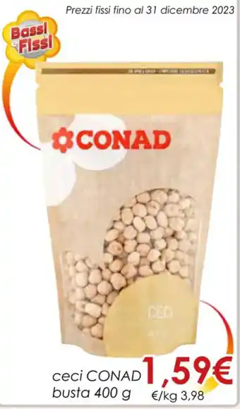 Spazio Conad ceci CONAD busta 400 g offerta