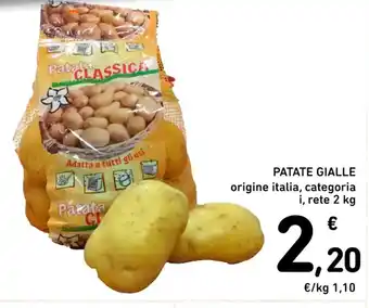 Spazio Conad PATATE GIALLE 2 kg offerta