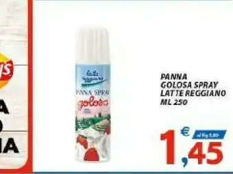 Vivo Supermercati Latte reggiano Panna Spray Golosa offerta