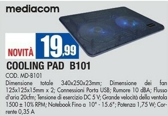 Wellcome Mediacom Cooling Pad B101 offerta