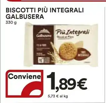 Coop Galbusera Biscotti Piu Integrali offerta