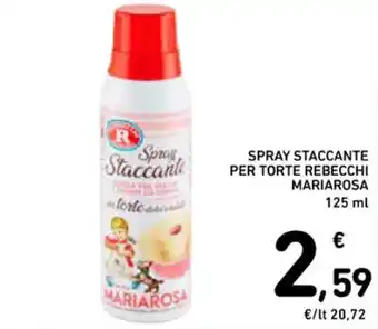 Spazio Conad SPRAY STACCANTE PER TORTE REBECCHI MARIAROSA 125 ml offerta