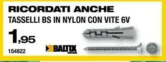 Tasselli Bs In Nylon Con Vite 6v