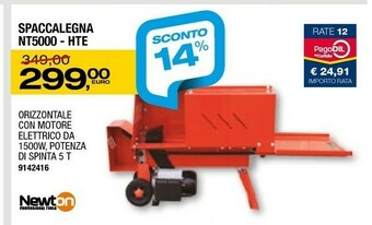 Self Newton Spaccalegna Nt5000 - Hte offerta