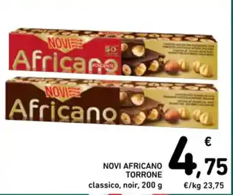 Spazio Conad NOVI AFRICANO TORRONE classico, noir, 200 g offerta