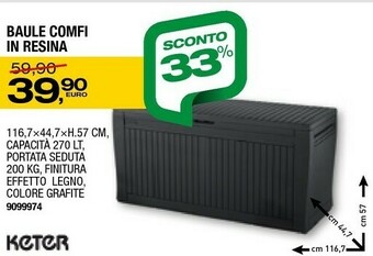 Baule Comfi In Resina