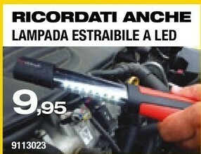 Bricofer Ricordati Anche Lampada Estraibile A Led offerta