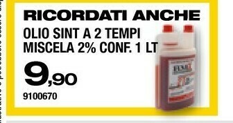 Bricofer Olio Sint A 2 Tempi Miscela 2% offerta