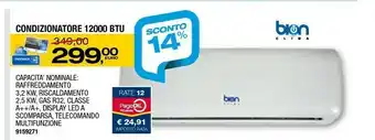 Bricofer Bion Clima Condizionatore 12000 Btu offerta