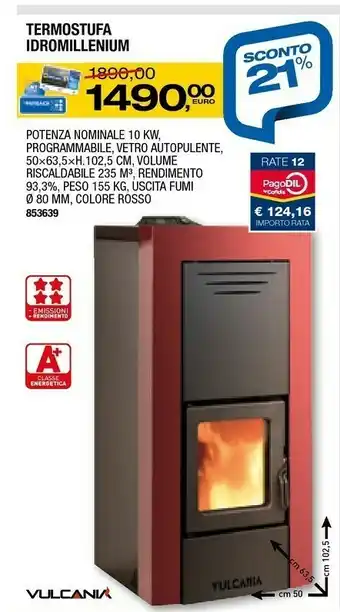 Termostufa Idromillenium