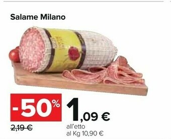 Carrefour Salame Milano offerta
