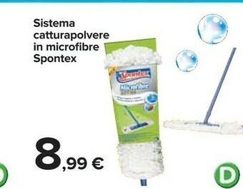 Carrefour Spontex Sistema Catturapolvere In Microfibre offerta