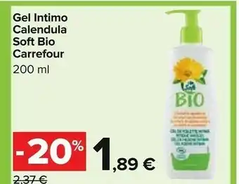 Carrefour Carrefour Gel Intimo Calendula Soft Bio 200 Ml offerta