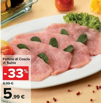 Carrefour Fettine Di Coscia Di Suino offerta