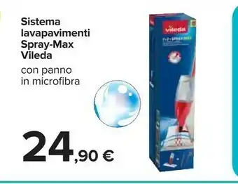 Carrefour Vileda Spray-Max Sistema Lavapavimenti offerta
