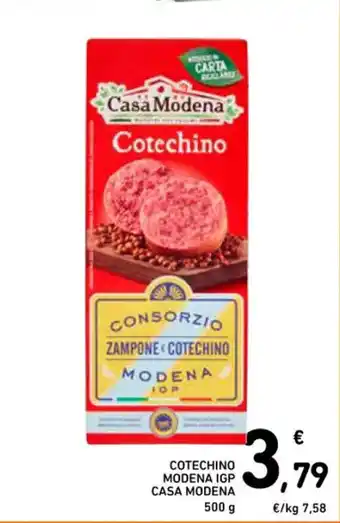 Spazio Conad COTECHINO MODENA IGP CASA MODENA 500 g offerta