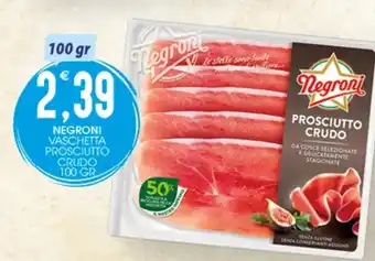SpesAmica NEGRONI VASCHETTA PROSCIUTTO CRUDO 100 GR offerta