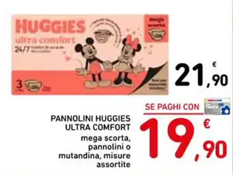 Spazio Conad PANNOLINI HUGGIES ULTRA COMFORT offerta