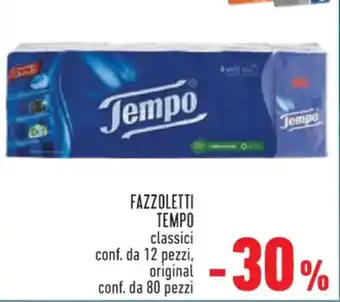 Conad FAZZOLETTI TEMPO classici offerta