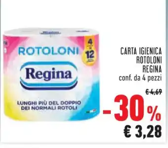 Conad CARTA IGIENICA ROTOLONI REGINA offerta