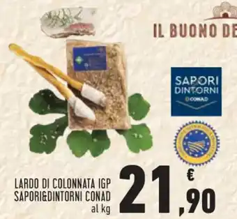 Conad LARDO DI COLONNATA IGP SAPORI&DINTORNI CONAD offerta